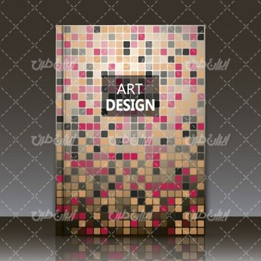 وکتور برداری طرح گرافیکی همراه با جلد کتاب و طرح جلد کتاب