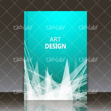 وکتور برداری طرح گرافیکی همراه با جلد کتاب و طرح جلد کتاب