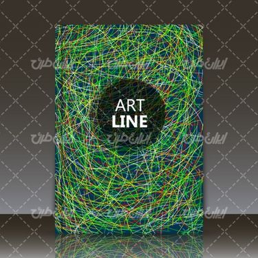 وکتور برداری طرح گرافیکی همراه با جلد کتاب و طرح جلد کتاب