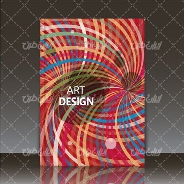 وکتور برداری قالب کتاب همراه با جلد کتاب و طرح جلد کتاب