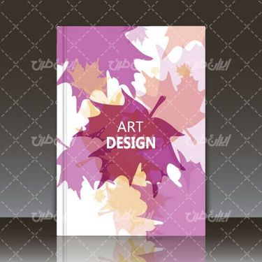 وکتور برداری قالب جلد کتاب همراه با جلد کتاب و طرح جلد کتاب