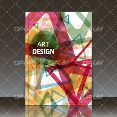 وکتور برداری طرح جلد کتاب همراه با جلد کتاب و قالب جلد کتاب