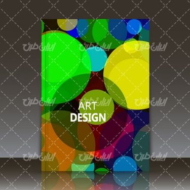 وکتور برداری طرح جلد کتاب همراه با جلد کتاب و قالب جلد کتاب