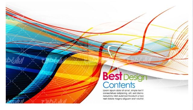 وکتور برداری پس زمینه موج  همراه با تصویر زمینه و بک گراند گرافیکی