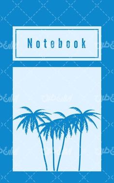 وکتور برداری درخت نخل همراه با پس زمینه طرح جلد کتاب