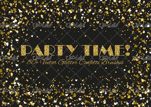 وکتور برداری پس زمینه قلب همراه با قلب طلایی  و بک گراند