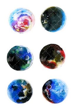 وکتور برداری لیبل گرافیکی همراه با گوی گرافیکی و برچسب رنگی