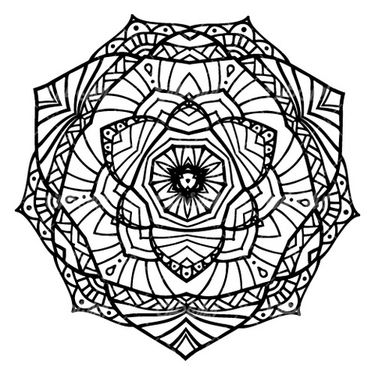 وکتور برداری طرح تتو همراه با طرح خالکوبی و گل و بوته سیاه قلم