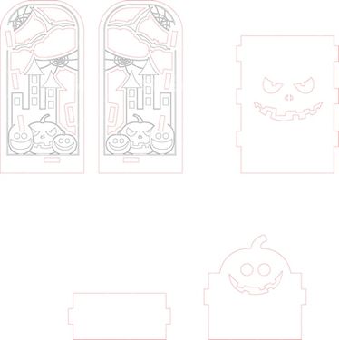 وکتور برداری کدو همراه با شب وحشت و هالوین