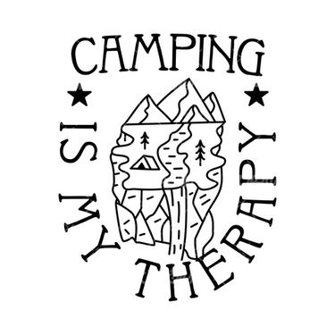 وکتور برداری لیبل سیاه قلم همراه با برچسب سیاه قلم و کمپینگ