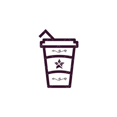وکتور برداری قهوه فوری همراه با لیوان کاغذی قهوه و لیوان یکبار مصرف قهوه