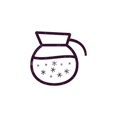 وکتور برداری پارچ آبخوری همراه با پارچ سیاه قلم