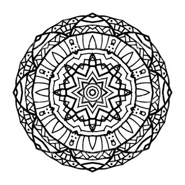 وکتور برداری تتو همراه با طرح خالکوبی و گل و بوته سیاه قلم