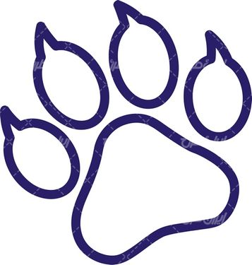 وکتور برداری پنجه سگ همراه با جای پای سگ و ردپای سگ