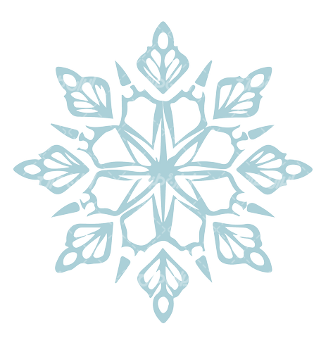 وکتور برداری المان برف همراه با آرم برف و نماد برف