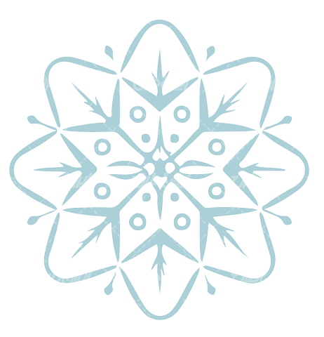 وکتور برداری المان برف همراه با آرم برف و نماد برف