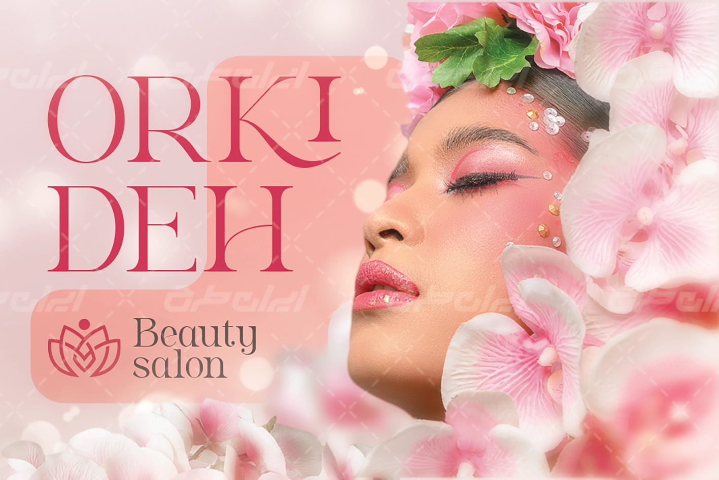 طرح کارت ویزیت آرایشگاه زنانه